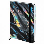 Ежедневник недатированный с резинкой А5 145х203 мм, BRAUBERG, твердый, 128 л., "Waves", 116283 Ежедневник недатированный с резинкой А5 145х203 мм, BRAUBERG, твердый, 128 л., "Waves", 116283