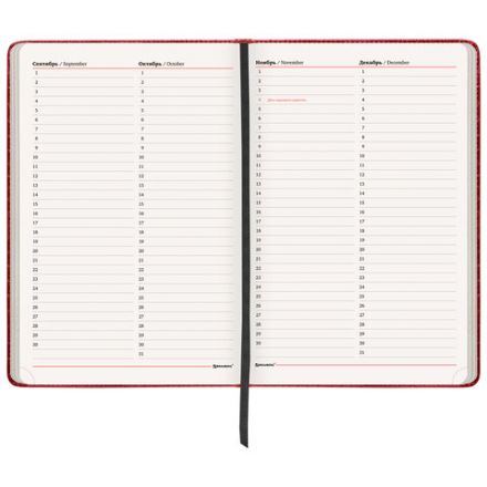 Ежедневник недатированный БОЛЬШОЙ ФОРМАТ 210х297 мм А4, BRAUBERG "Office", 160 л., красный, 113286