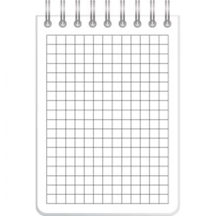 Блокнот Комус Русская серия,А7,50л,евроспираль,белый, клетка, Блокнот Комус Русская серия,А7,50л,евроспираль,белый, клетка,