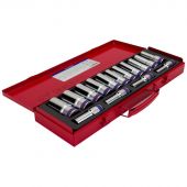 Набор головок глубоких торцевых 1/2,двенадцатигр,10-32мм,15предм.KING TONY