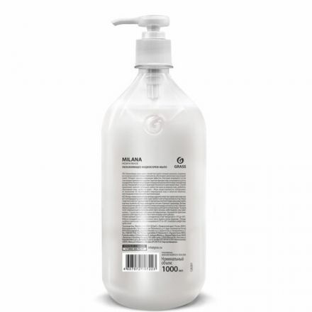 Мыло-крем жидкое 1 л GRASS MILANA "Жемчужное", дозатор, 126201 Мыло-крем жидкое 1 л GRASS MILANA "Жемчужное", дозатор, 126201