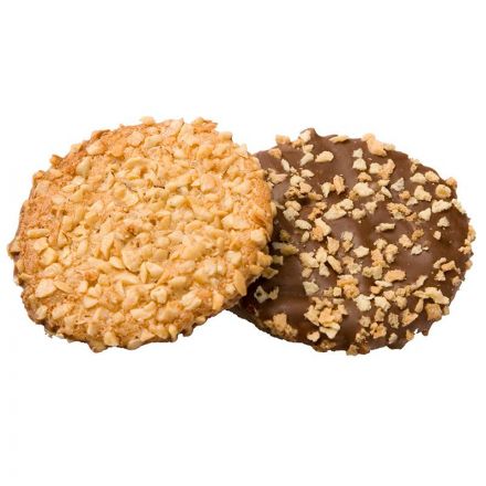 Печенье сдобное Деловой Стандарт Печенье с фундуком и шоколадом, 340г