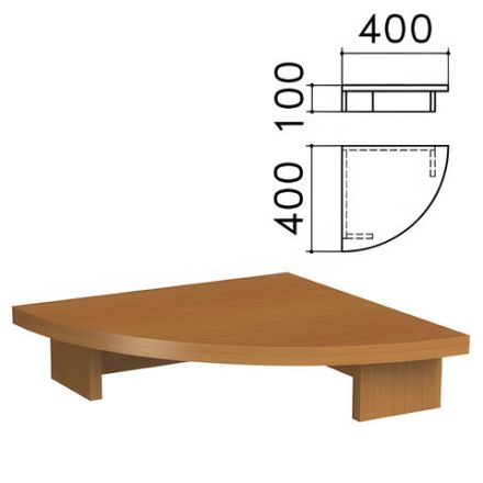 Подставка под монитор "Монолит", 400х400х100 мм, цвет орех гварнери, ПМ03.3 Подставка под монитор "Монолит", 400х400х100 мм, цвет орех гварнери, ПМ03.3