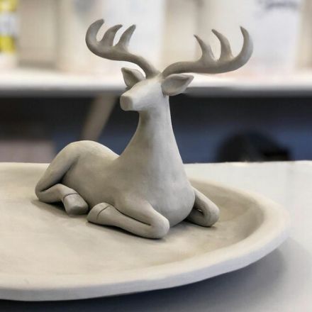 Масса керамическая для лепки ОСТРОВ СОКРОВИЩ, 1000 г, натуральный цвет, 228733