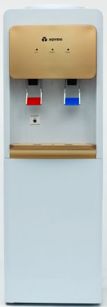 Напольный кулер для воды без нагрева и охлаждения AQVIDO BSY-801L, белый, золотистый