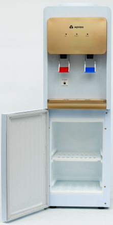 Напольный кулер для воды без нагрева и охлаждения AQVIDO BSY-801L, белый, золотистый