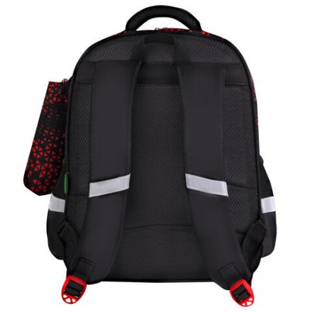 Рюкзак BRAUBERG KIDS MIND с пеналом в комплекте, 2 отделения, "Fiery Road", 40х28х18 см, 273177