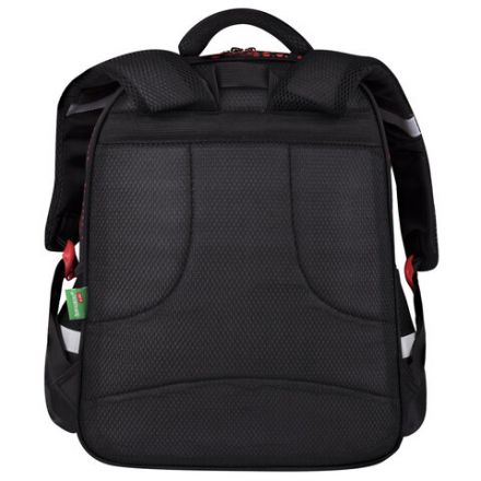 Рюкзак BRAUBERG KIDS MIND с пеналом в комплекте, 2 отделения, "Fiery Road", 40х28х18 см, 273177