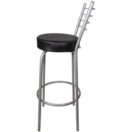 Стул барный MKM_Марко черный полим/хром