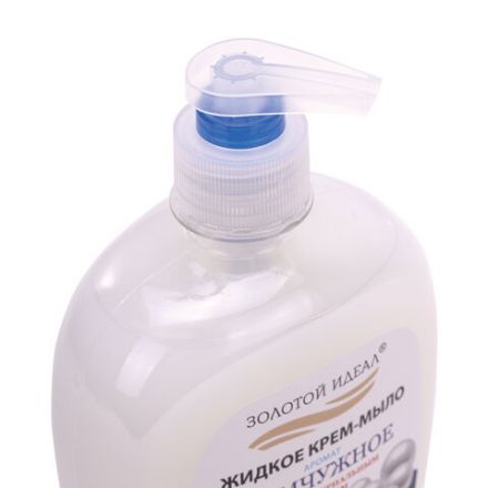 Мыло-крем жидкое 500 г ЗОЛОТОЙ ИДЕАЛ "Жемчужное", с антибактериальным эффектом, дозатор, 606414 Мыло-крем жидкое 500 г ЗОЛОТОЙ ИДЕАЛ "Жемчужное", с антибактериальным эффектом, дозатор, 606414