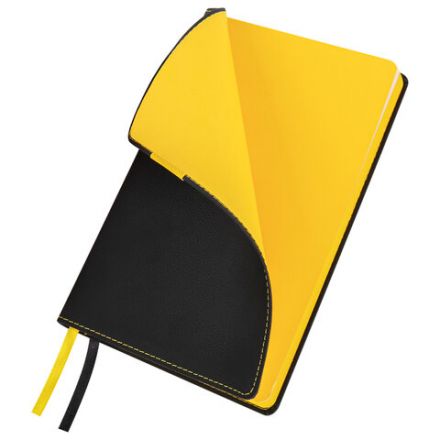 Ежедневник недатированный А5 (138х213 мм), BRAUBERG "AIM", под кожу, 136 л., черный, 113421