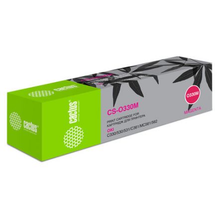 Тонер-картридж CACTUS (CS-O330M) для OKI C330/530, пурпурный, ресурс 3000 стр. Тонер-картридж CACTUS (CS-O330M) для OKI C330/530, пурпурный, ресурс 3000 стр.
