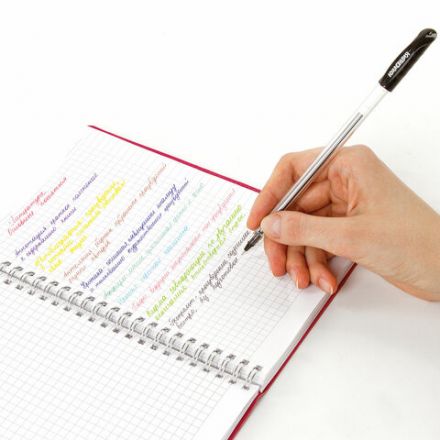 Ручки шариковые масляные ЮНЛАНДИЯ "КЛАССНАЯ", НАБОР 10 цветов, узел 0,7 мм, линия письма 0,35 мм, 143535