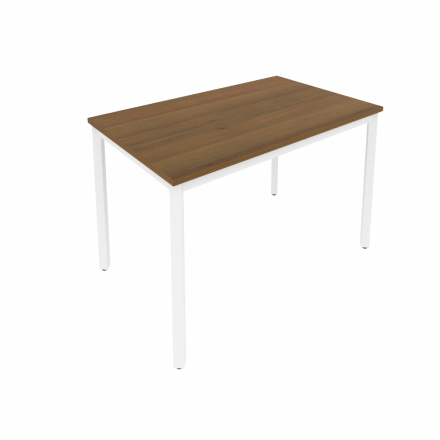 Slim Стол письменный на металлокаркасе С.СП-4 Орех/Белый металл 1180*720*750 Slim Стол письменный на металлокаркасе С.СП-4 Орех/Белый металл 1180*720*750