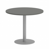 Home Office Стол круглый VR.SP-5-90.1 Металлик/Серый металл 900*900*750 Home Office Стол круглый VR.SP-5-90.1 Металлик/Серый металл 900*900*750