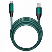Кабель BOLD USB – Type-C, 1 м, 3 А, SMARTBUY, для быстрой зарядки и передачи данных, толстый, мятный, 18119, 3112BOLD-MINT