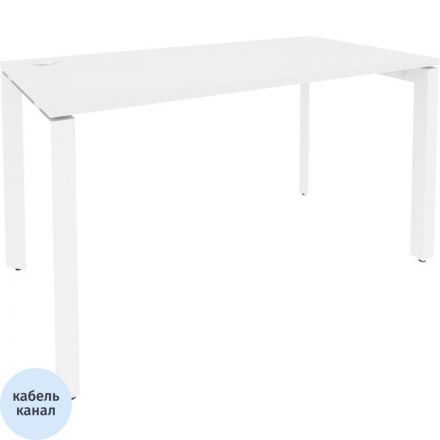 Стол ONIX-П П на металлокаркасе O.MP-SP-3.7 белый бриллиант/белый Ш1380 Стол ONIX-П П на металлокаркасе O.MP-SP-3.7 белый бриллиант/белый Ш1380