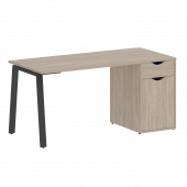 Home Office Стол письменный VR.SP-3-158.1.A Дуб аттик/Антрацит металл 1580*720*750