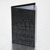 Обложка для автодокументов натуральная кожа кайман, без тиснения, черная, BRAUBERG, 238189 Обложка для автодокументов натуральная кожа кайман, без тиснения, черная, BRAUBERG, 238189
