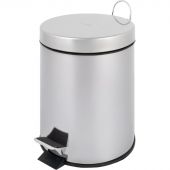 Ведро для мусора с педалью 5 л нержавеющая сталь (20.5х28 см)