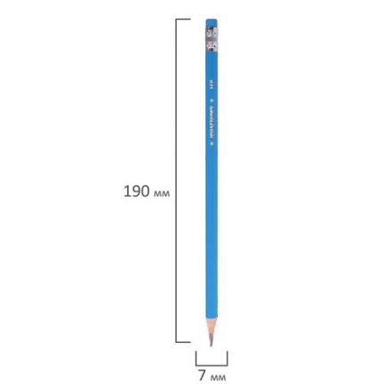 Набор ЮНЛАНДИЯ "ЮНЛАНДИК НА МОРЕ": 12 карандашей чернографитных HB + точилка + держатель, 181784