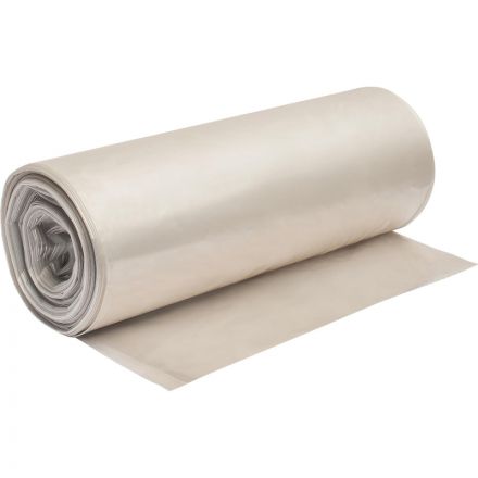 Мешки для мусора на 200 литров прозрачные (50 мкм, в рулоне 10 штук, 90x130 см)