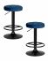 Набор 2 шт Табурет барный DOBRIN BRUNO BLACK, синий велюр (MJ9-117)