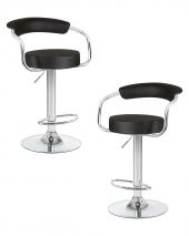 Набор 2 шт Стул барный DOBRIN MARTA, чёрный