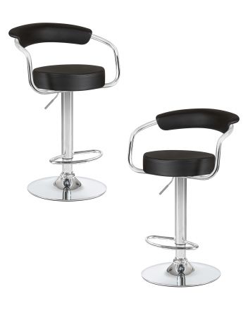 Набор 2 шт Стул барный DOBRIN MARTA, чёрный