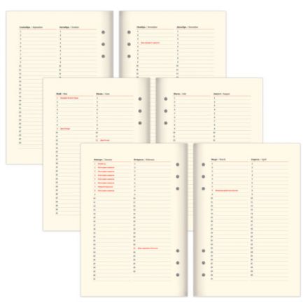 Ежедневник на кольцах в наборе с ручкой А5, 165x229 мм, BRAUBERG "Lux", под кожу, 100 листов, красный, 116857