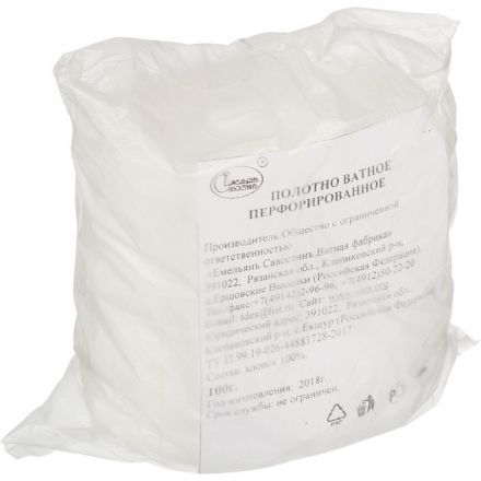 Перевяз. ср-ва Ватное полотно 100гр 260 стиков Емельянъ Савостинъ ШК9050