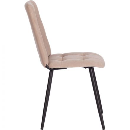 Стул Комус Мебель Felicita велюр, 47х54х86, бежевый