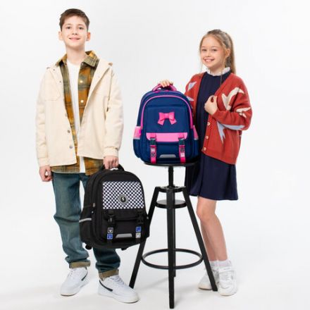 Рюкзак BRAUBERG SNAP, 2 отделения, 3 кармана, "Elegant bow", 39х28х16 см, 273129