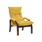 Кресло-трансформер Leset Левада, Орех текстура, V28 желтый, Ткань Велюр