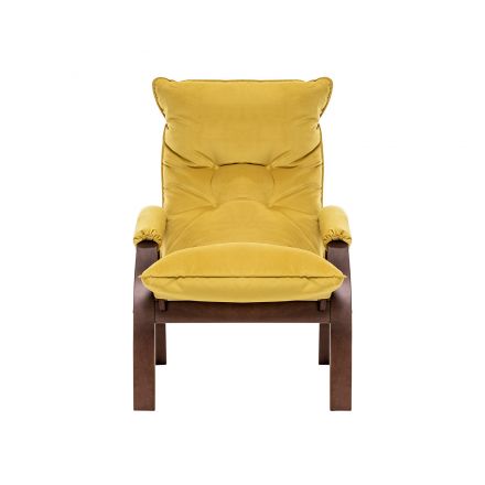 Кресло-трансформер Leset Левада, Орех текстура, V28 желтый, Ткань Велюр