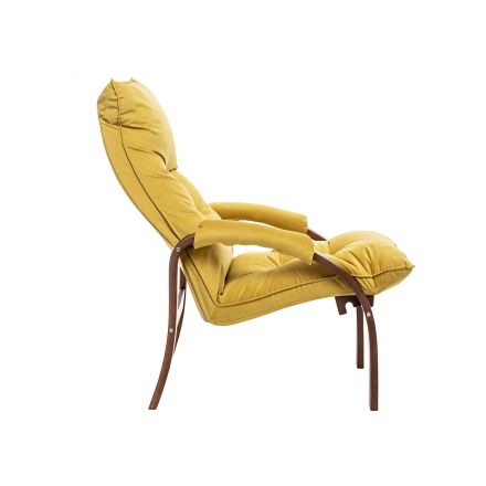 Кресло-трансформер Leset Левада, Орех текстура, V28 желтый, Ткань Велюр