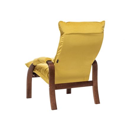 Кресло-трансформер Leset Левада, Орех текстура, V28 желтый, Ткань Велюр