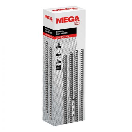 Пружины для переплета пластиковые Promega office 8 мм белые (100 штук в упаковке)