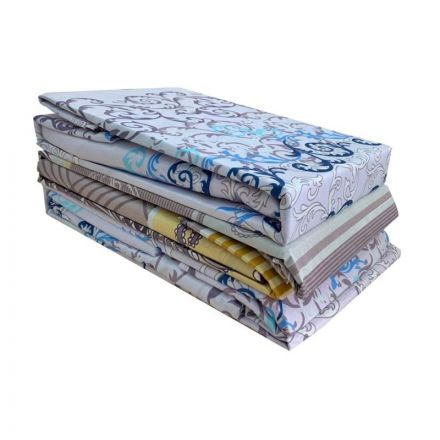 Постельное белье 1,5сп микрофибра 65гр/м2 (нав.50х70- 1 шт.), ассорти