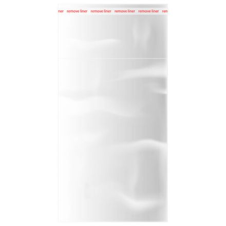 Пакеты БОПП с клеевым клапаном, КОМПЛЕКТ 100 штук, 8х12 + 4 см, 25 мкм, BRAUBERG, 700402