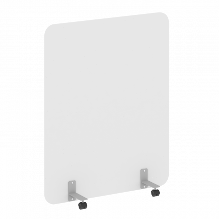 R-line Перегородка на металлических опорах, на роликах DP.R-120-150 Белый/Серый металл 1200*18*1500 R-line Перегородка на металлических опорах, на роликах DP.R-120-150 Белый/Серый металл 1200*18*1500