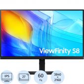 Монитор Samsung S27D800EAI 27 Wide LCD 4K, 350 cd/m2, LS27D800EAIXCI