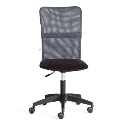 Кресло START флок/ткань, черный/серый, 35/W-12