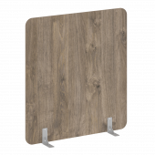 R-line Перегородки на металлических опорах на фетровых подпятниках DP.F-140-150 Тиквуд тёмный/Серый металл 1400*18*1500