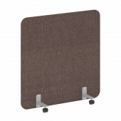 R-line soft Перегородка на металлических опорах, на роликах AP.R-120-120 Romeo 04/Серый металл 1200*18*1200