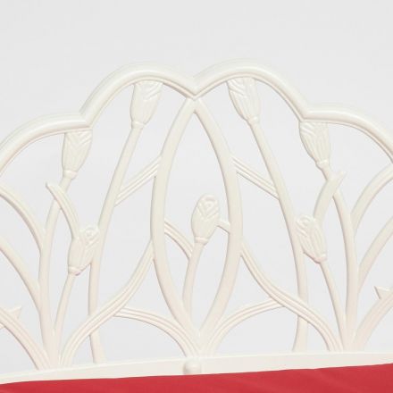 Скамья Secret De Maison Strauss (Штраус) + подушка, алюминиевый сплав, 99*56*76, butter white