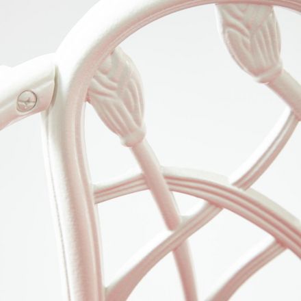 Скамья Secret De Maison Strauss (Штраус) + подушка, алюминиевый сплав, 99*56*76, butter white