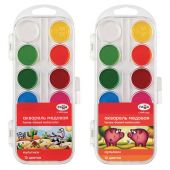 Краски акварельные ГАММА "Мультики NEW", 12 цветов, медовая, пластиковый корпус, европодвес, 211046_12 Краски акварельные ГАММА "Мультики NEW", 12 цветов, медовая, пластиковый корпус, европодвес, 211046_12