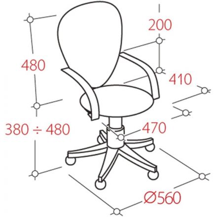 Кресло UA_Prestige GTP RU ткань черная C-11
