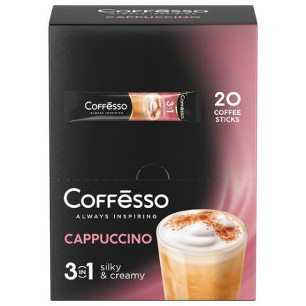 Кофе растворимый порционный COFFESSO "3 в 1 Cappuccino", пакетик 14 г, 102905